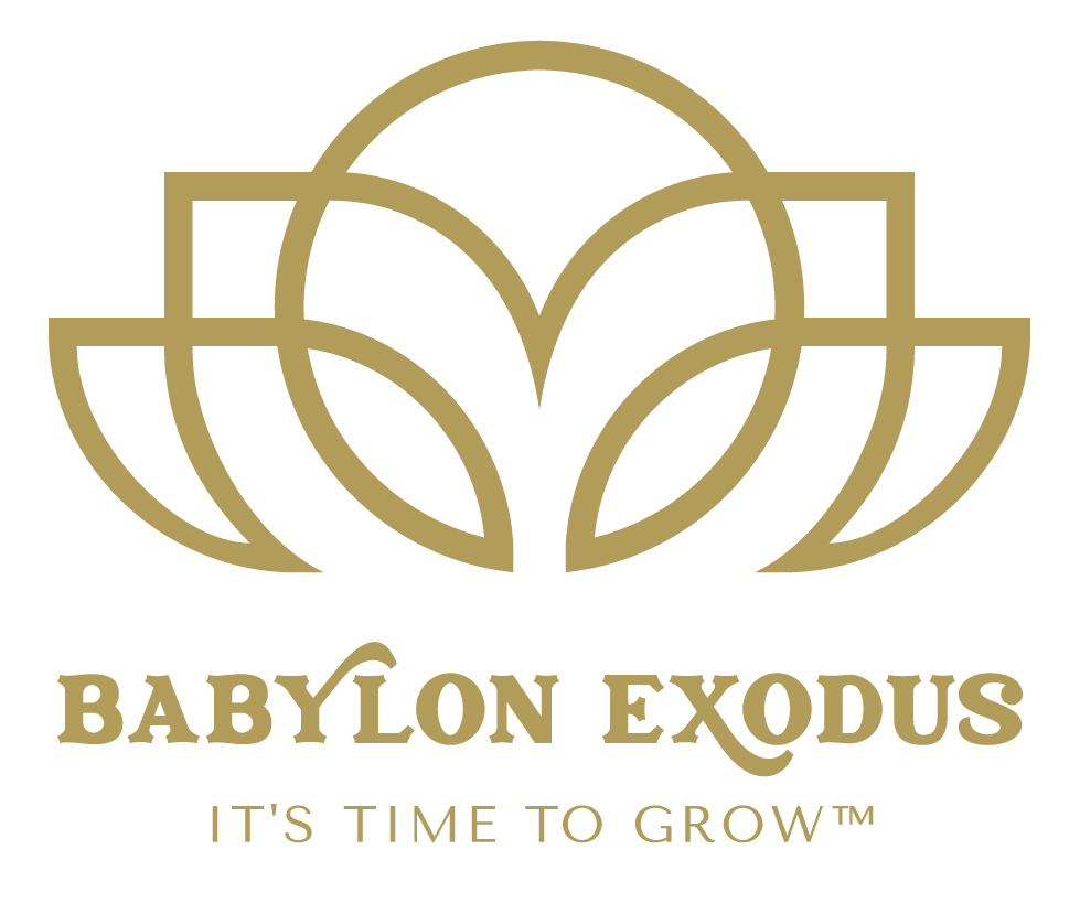 Babylon Exodus Logo with Tagline It's Time To Grow
